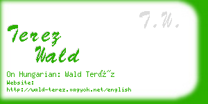 terez wald business card